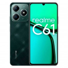 Oferta Relâmpago Celular Realme C61 256GB, 6GB RAM, Câmera Traseira Dupla de 50MP, Tela 6.7" Android 14, NFC e Processador Octa Core Verde